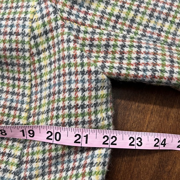 Talbots Multicolor Tweed Wool Blend Blazer Jacket Size 16 Fully Lined - Picture 10 of 13